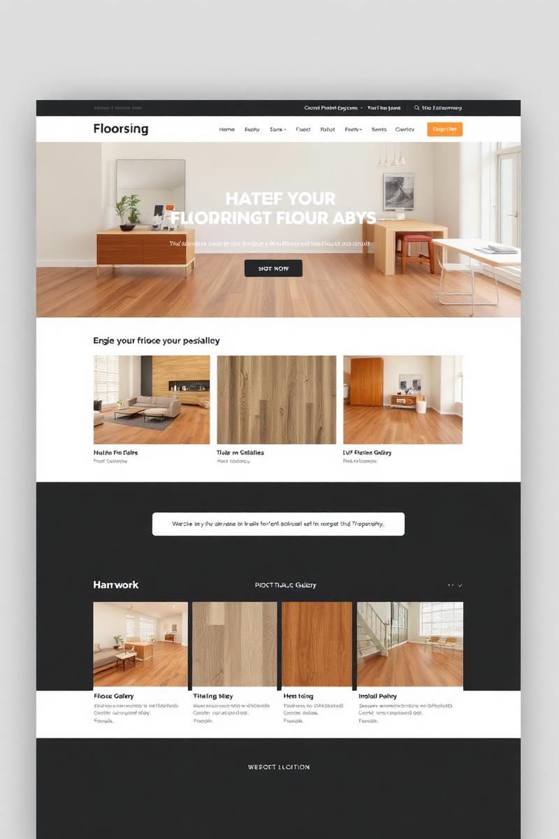 Portfolio-driven flooring company website