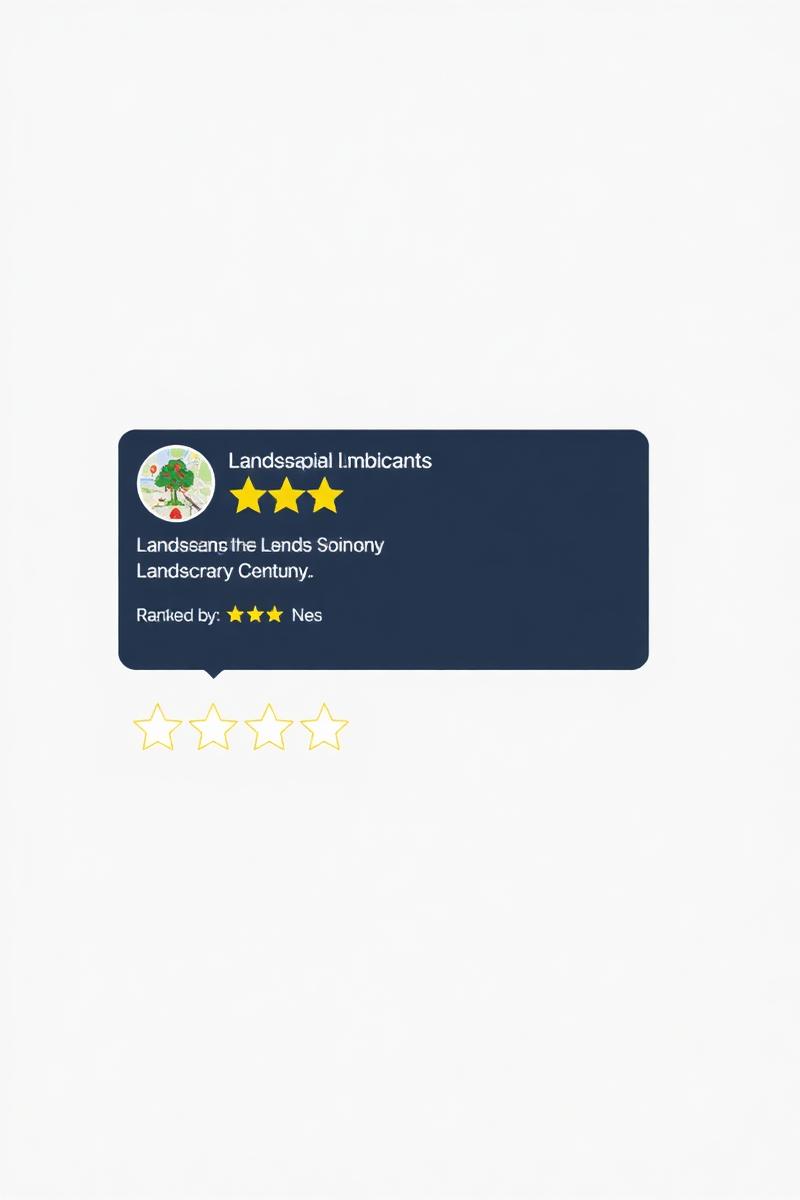 Landscaping company ranked in the Google map pack