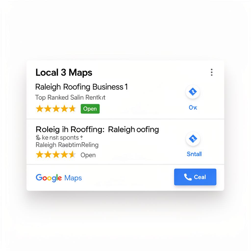 Local SEO Raleigh map pack ranking result