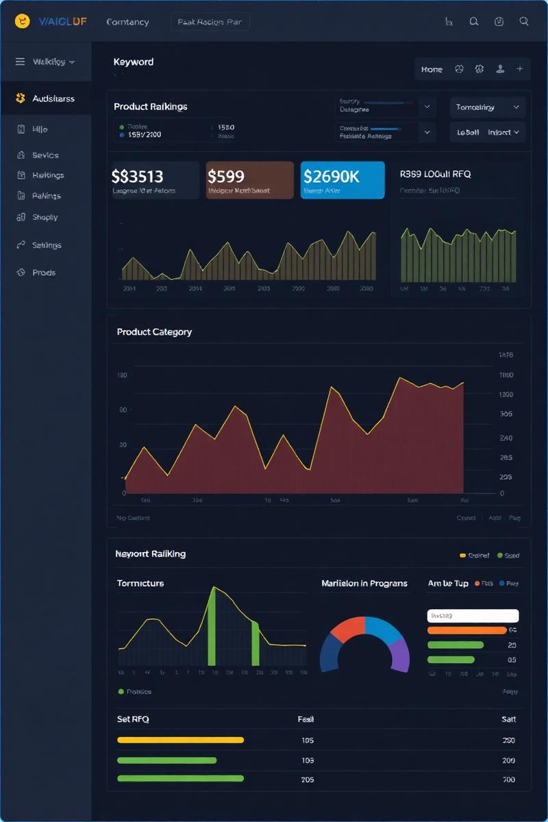 Manufacturing B2B marketing dashboard