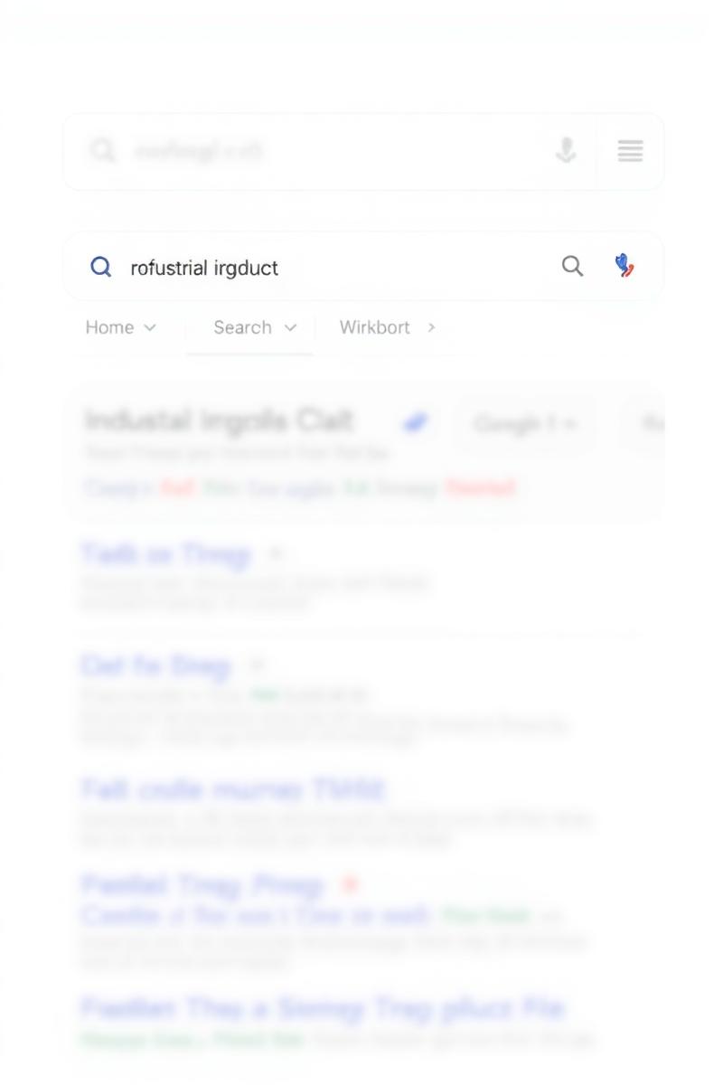 Manufacturer ranking in Google search for industrial product query