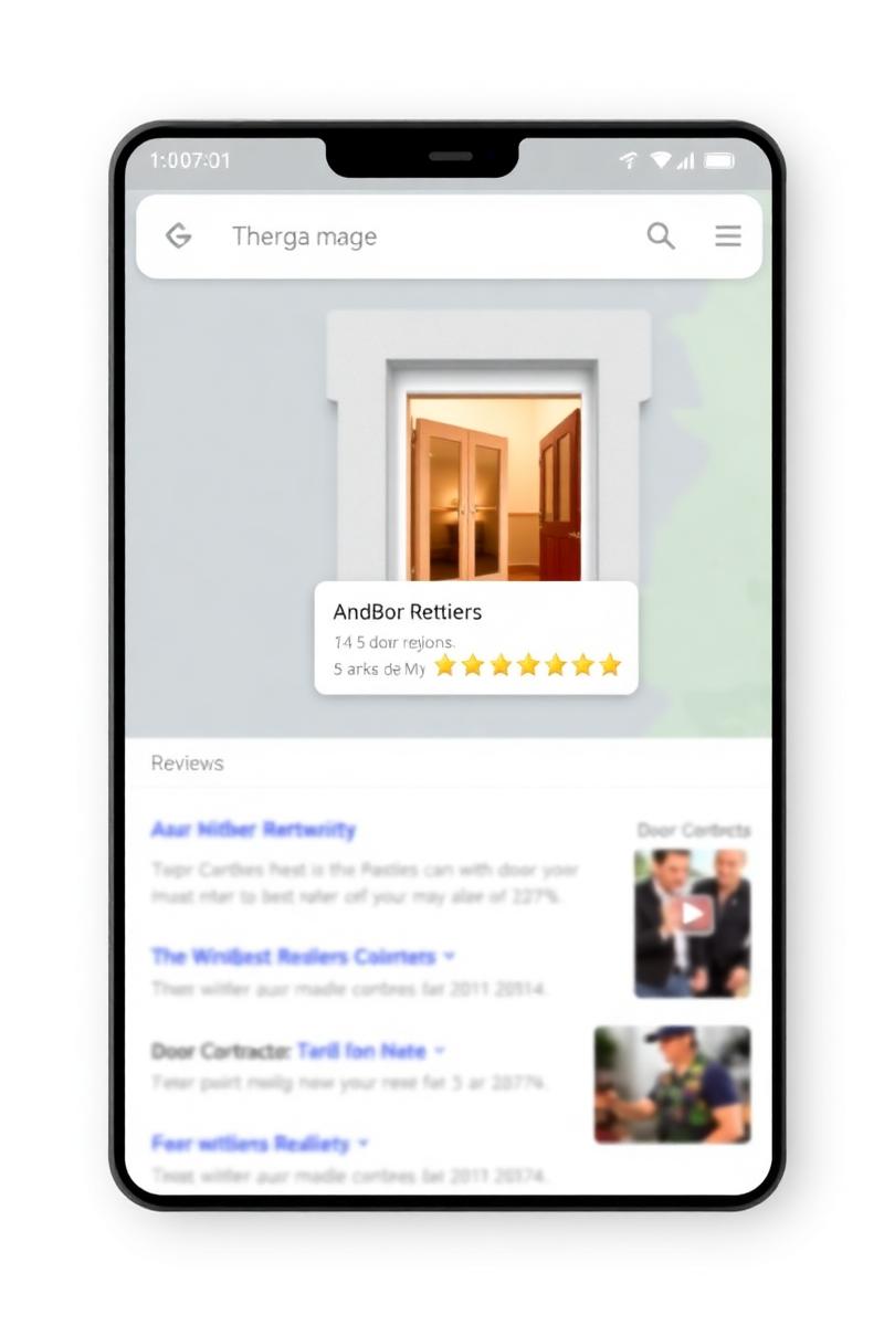 Window and door contractor ranking in the Google map pack