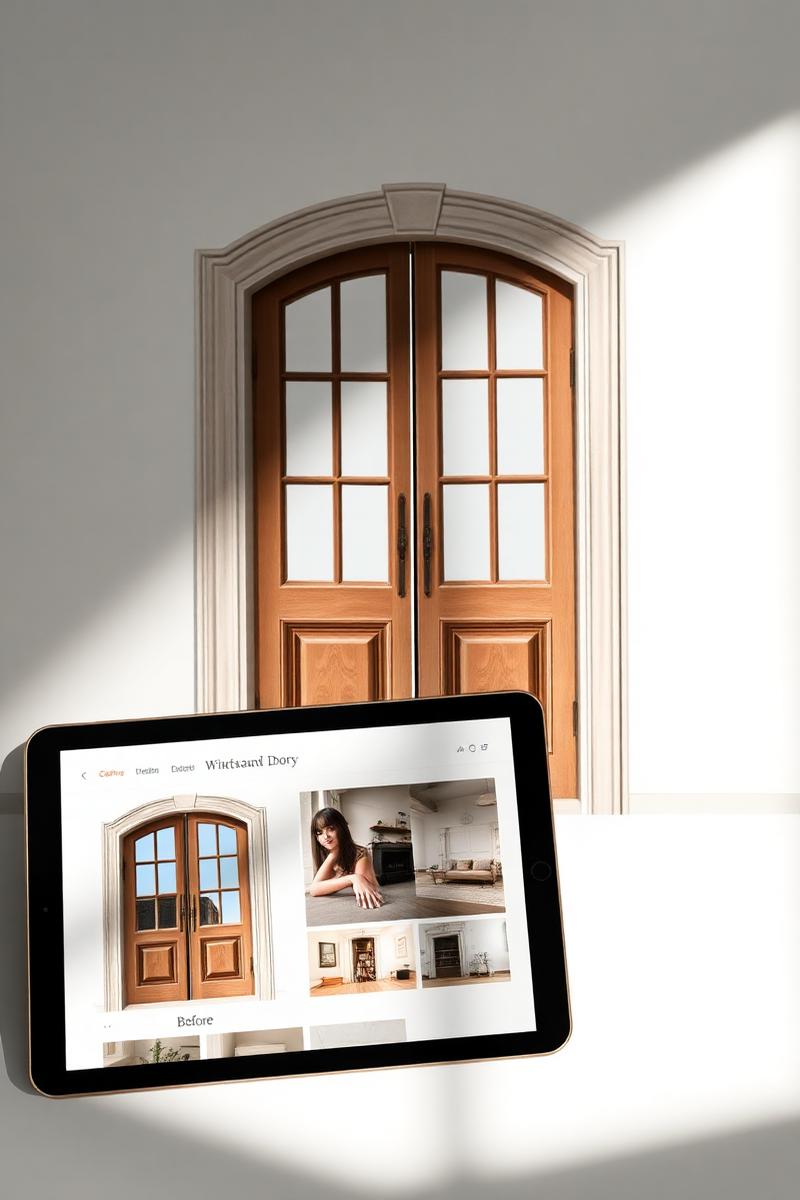 Portfolio-driven window and door contractor website